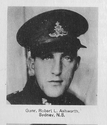 Canadian Fallen Soldier - Gunner LOUIS ROBERT ASHWORTH