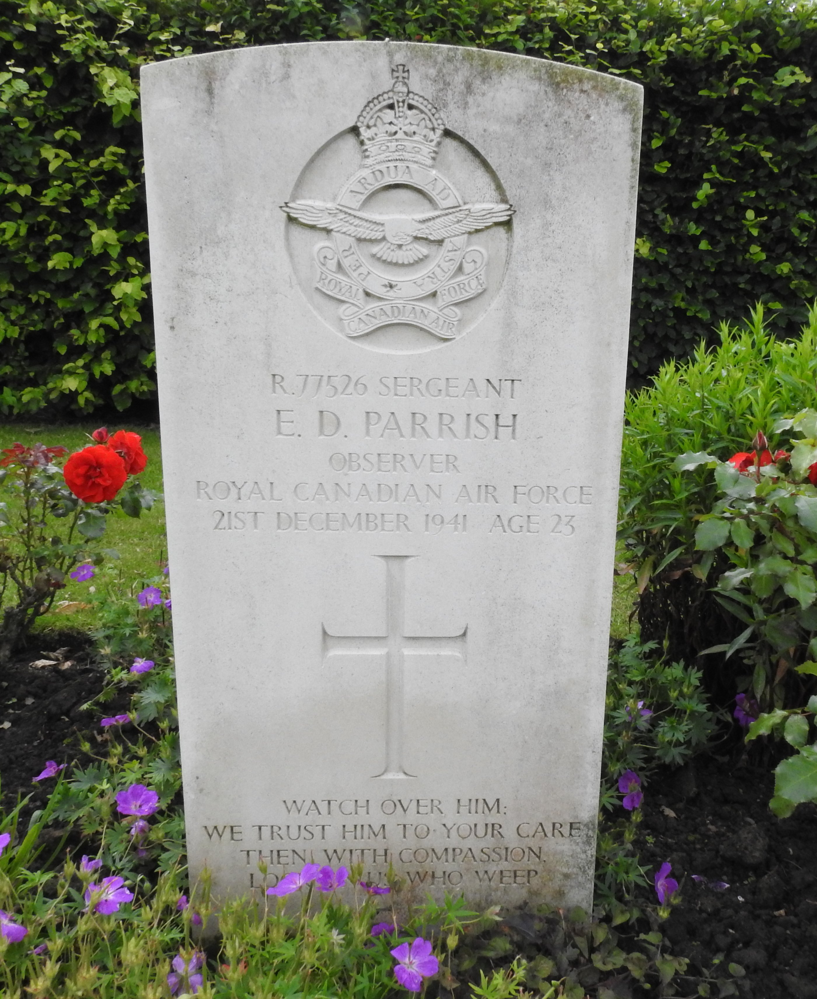 Canadian Fallen Soldier - Sergeant EARL DOUGLAS PARRISH