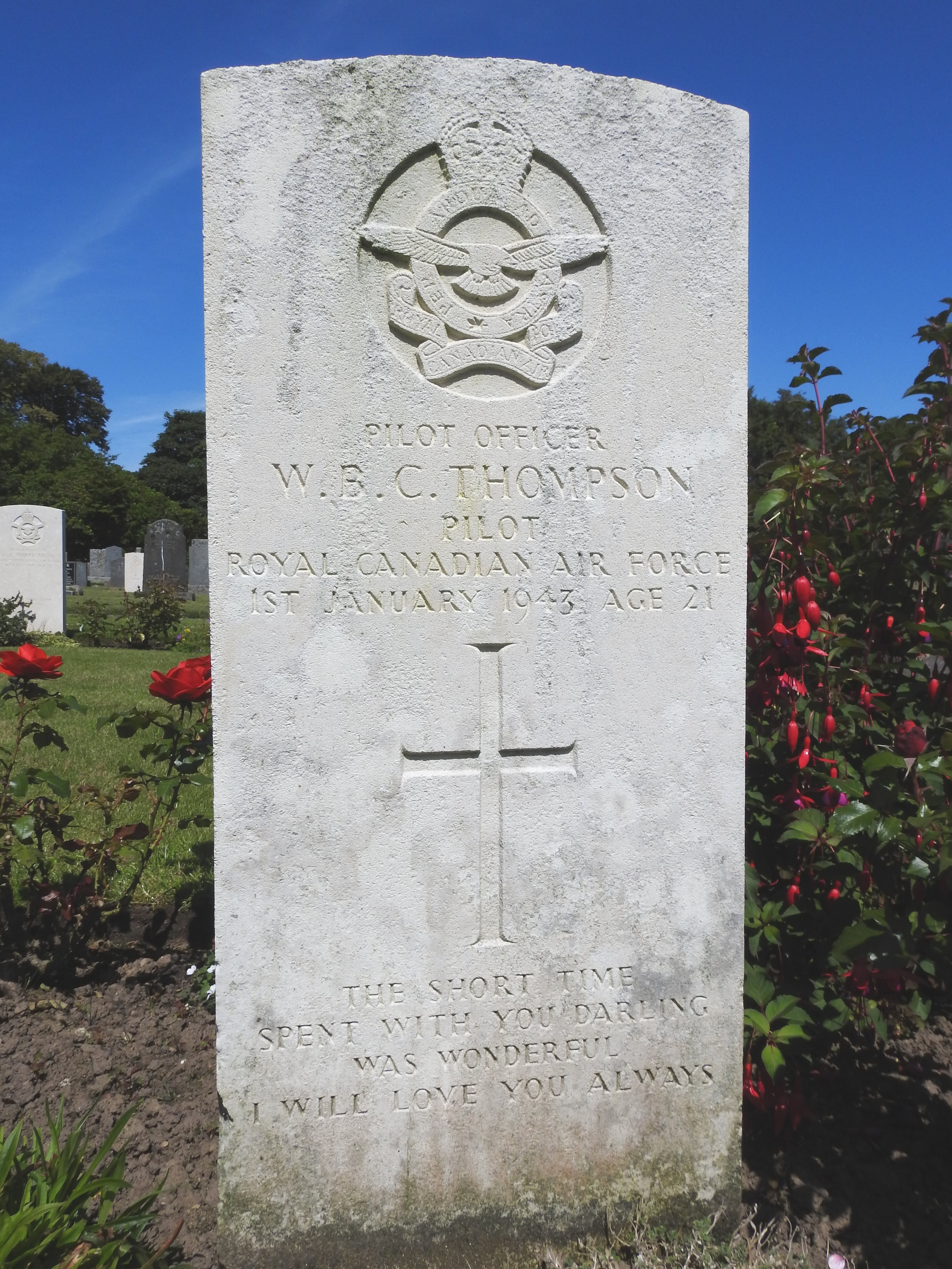 Canadian Fallen Soldier - Pilot Officer WILLIAM BASIL CHEALE THOMPSON